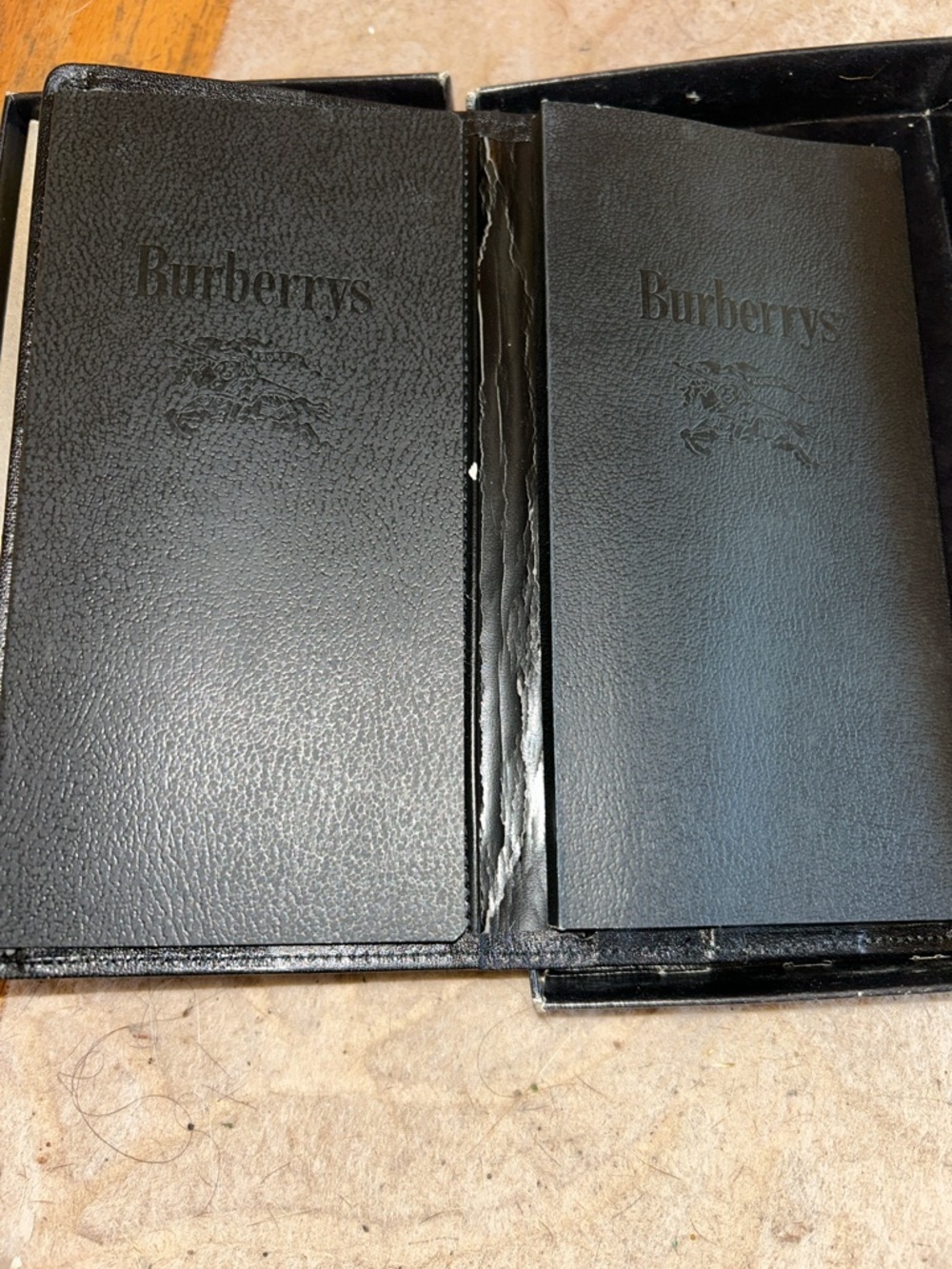 Full inclusion Burberrys Navy Logo Notepad and phone address book vintage - Picture 4 of 9
